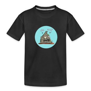 Delicious food - Kids' Premium Organic T-Shirt - black - Front