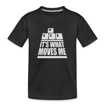 c’est ce qui m’émeut - T-shirt bio Premium Enfant - noir - Devant