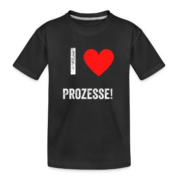 Lustiges Prozesse Arbeitskollegen Arbeit - Kinder Premium Bio T-Shirt - Schwarz - Vorne