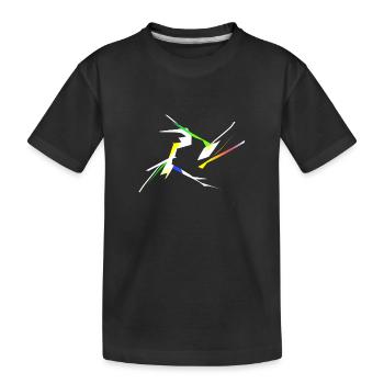 Modern Art - Kinder Premium Bio T-Shirt - Schwarz - Vorne