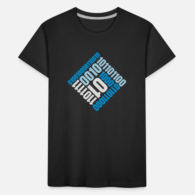 Binary Code Program Language Kids' Premium Organic T-Shirt
