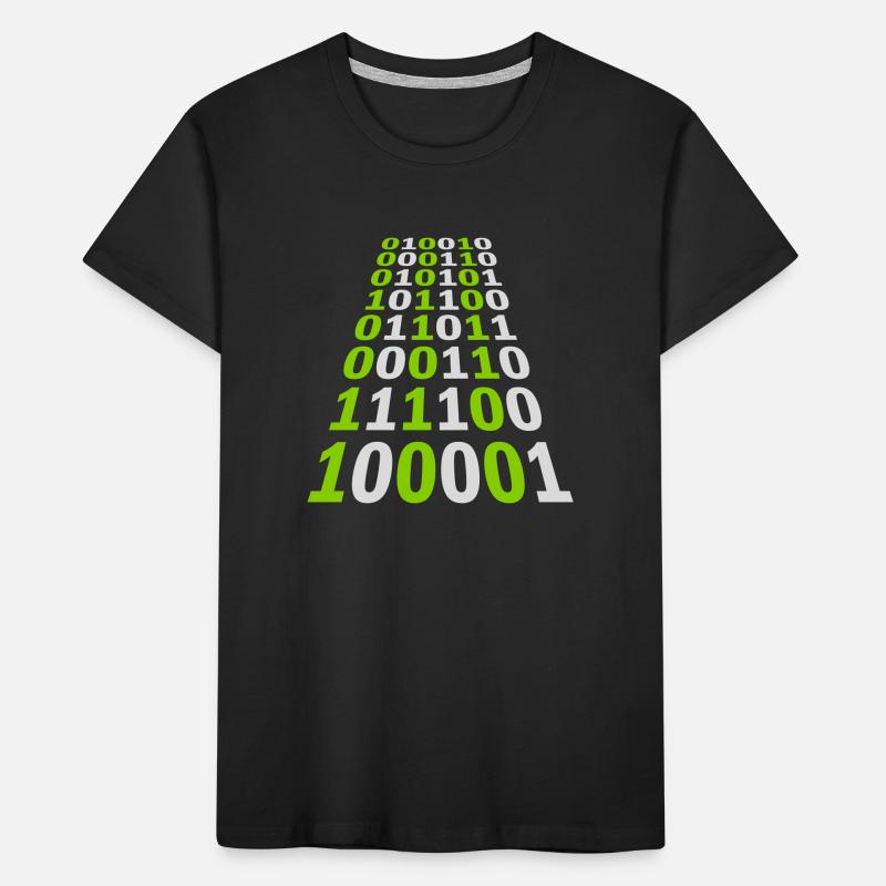 Binary Code Program Language Kids' Premium Organic T-Shirt
