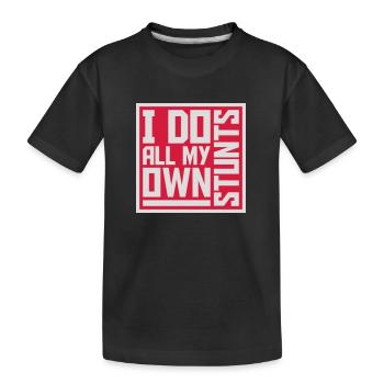 Toutes mes propres cascades - T-shirt bio Premium Enfant - noir - Devant