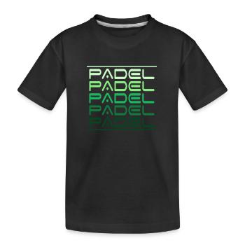 Padel Padel Tennis Padel Tennis Sport Paddle - Kids' Premium Organic T-Shirt - black - Front