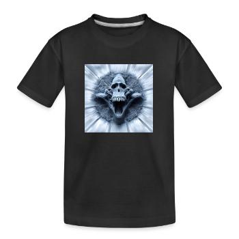 Affenschädel, Crâne de singe, Schädel, Art numérique - T-shirt bio Premium Enfant - noir - Devant