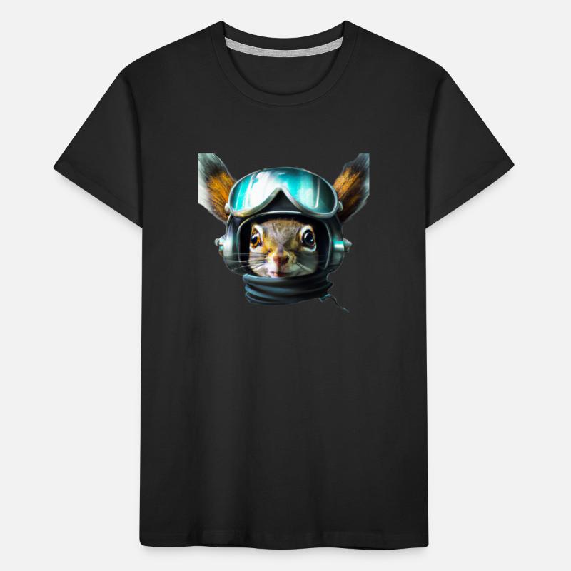 Aviator squirrel Kids' Premium Organic T-Shirt