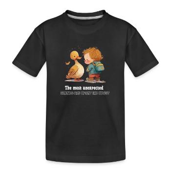 Les amis - T-shirt bio Premium Enfant - noir - Devant