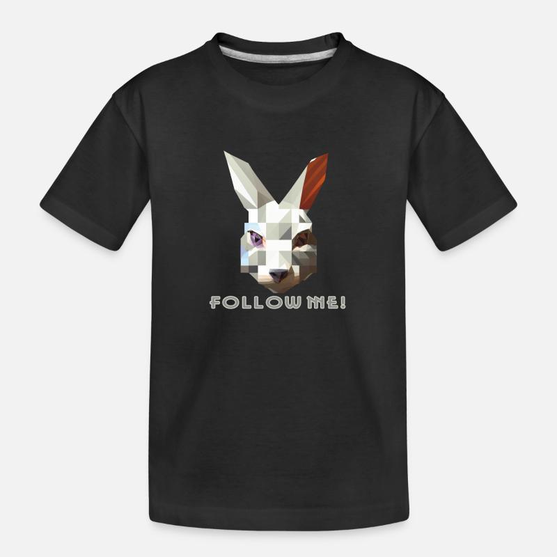 White Rabbit - Kinder Premium Bio T-Shirt - Schwarz
