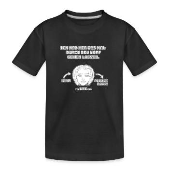 witziges Nicht-Nachdenken-Design / lustige Sprüche - Kinder Premium Bio T-Shirt - Schwarz - Vorne