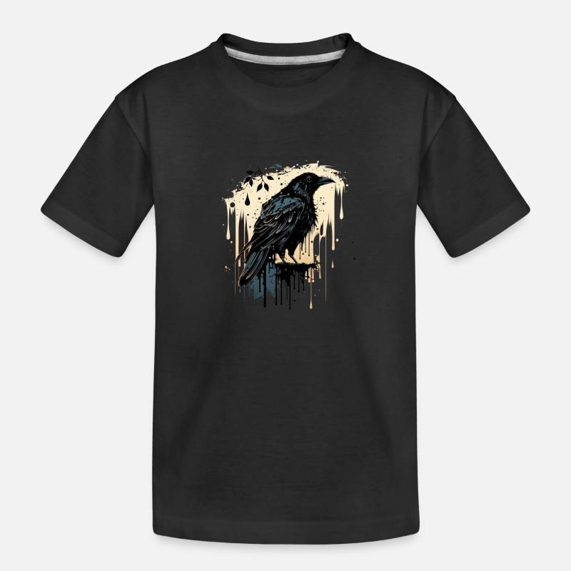 Die Krähe - Kinder Premium Bio T-Shirt - Schwarz