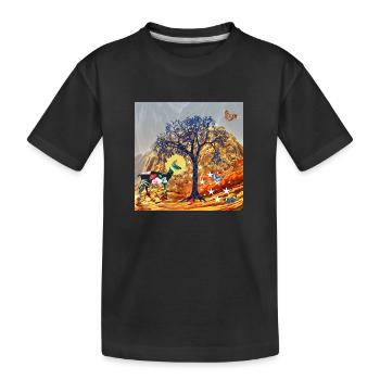 Arbre magique - T-shirt bio Premium Enfant - noir - Devant