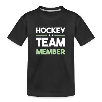 Hockey Team - Kids' Premium Organic T-Shirt - black - Front