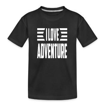 J’aime l’aventure - T-shirt bio Premium Enfant - noir - Devant