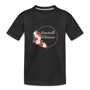 Demoiselle d'honneur - T-shirt bio Premium Enfant - noir - Devant
