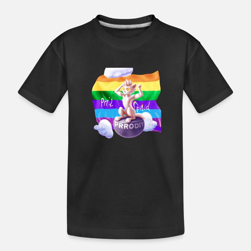Pride mal anders - Kinder Premium Bio T-Shirt - Schwarz