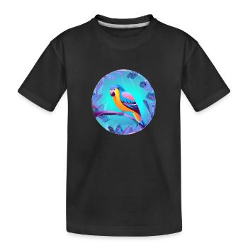 Budgerigar Bird Cockatiel Bird Propriétaire - T-shirt bio Premium Enfant - noir - Devant