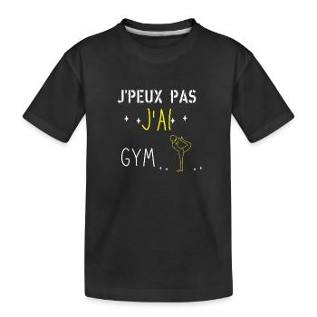 J peux pas j ai Gym - T-shirt bio Premium Enfant - noir - Devant