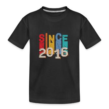 Since 2016 retro - T-shirt bio Premium Enfant - noir - Devant