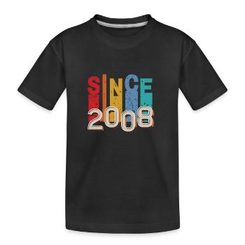 Since 2008 retro - T-shirt bio Premium Enfant - noir - Devant
