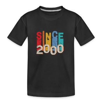 Since 2000 retro - T-shirt bio Premium Enfant - noir - Devant
