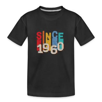 Since 1960 retro - T-shirt bio Premium Enfant - noir - Devant
