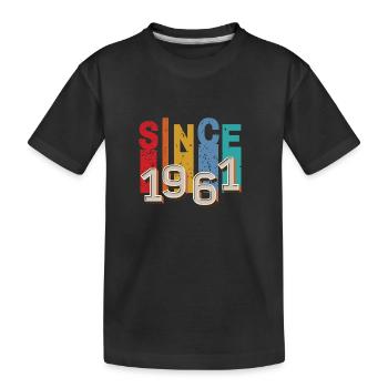 Since 1961 retro - T-shirt bio Premium Enfant - noir - Devant