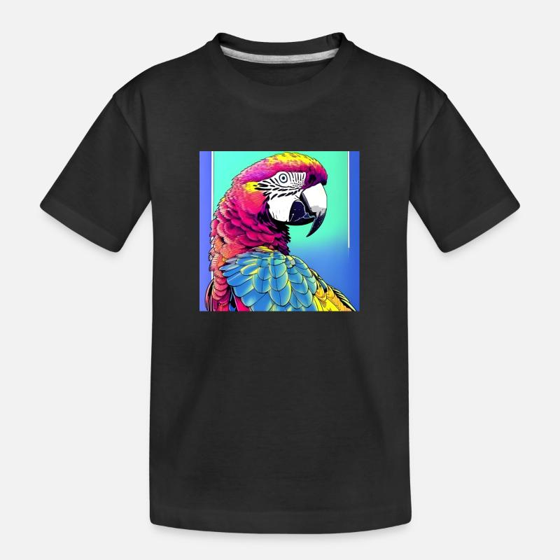 Neon Ara - Kinder Premium Bio T-Shirt - Schwarz