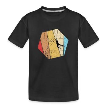 Rochers d’escalade vintage - T-shirt bio Premium Enfant - noir - Devant