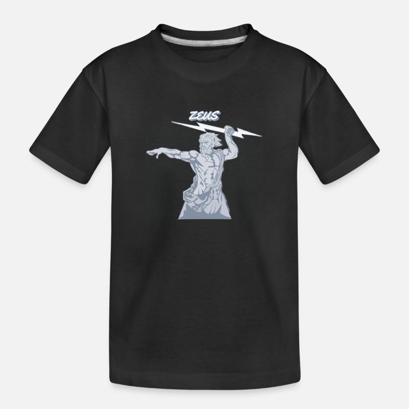 Zeus - Kinder Premium Bio T-Shirt - Schwarz