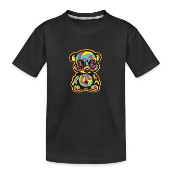 Horror Scary Bears Halloween Demon Bear - Kids' Premium Organic T-Shirt - black - Front