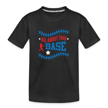 Base Baseball Slogan - T-shirt bio Premium Enfant - noir - Devant