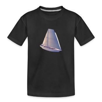 voilier voilier voilier voilier voilier voilier - T-shirt bio Premium Enfant - noir - Devant