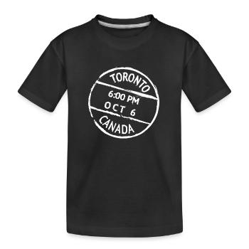 Timbre de Toronto, Canada - T-shirt bio Premium Enfant - noir - Devant