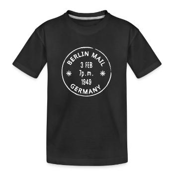 Timbre de Berlin Timbre postal - T-shirt bio Premium Enfant - noir - Devant