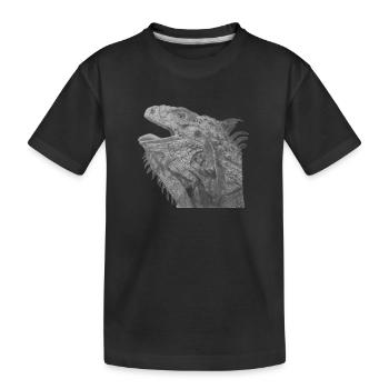 Bartagame - Kinder Premium Bio T-Shirt - Schwarz - Vorne