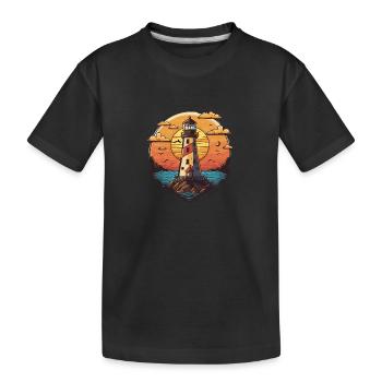 Guiding Light - Kids' Premium Organic T-Shirt - black - Front