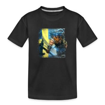 Suède Suède drapeau national norden skandinavia - T-shirt bio Premium Enfant - noir - Devant