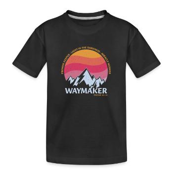 Pionnier, faiseur de miracles, gardien de promesses - T-shirt bio Premium Enfant - noir - Devant