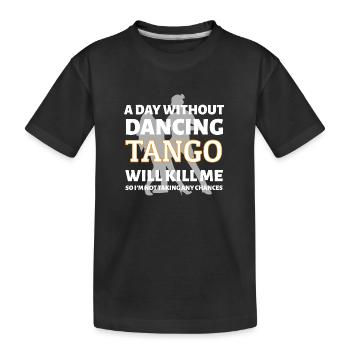 Danse Musique de danse - T-shirt bio Premium Enfant - noir - Devant
