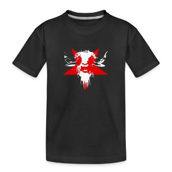 Die heilige Ziege - Kinder Premium Bio T-Shirt - Schwarz - Vorne