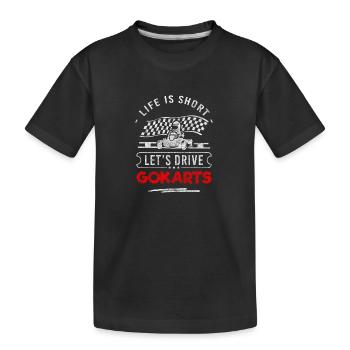 Pilote de course Karting Hobby - T-shirt bio Premium Enfant - noir - Devant