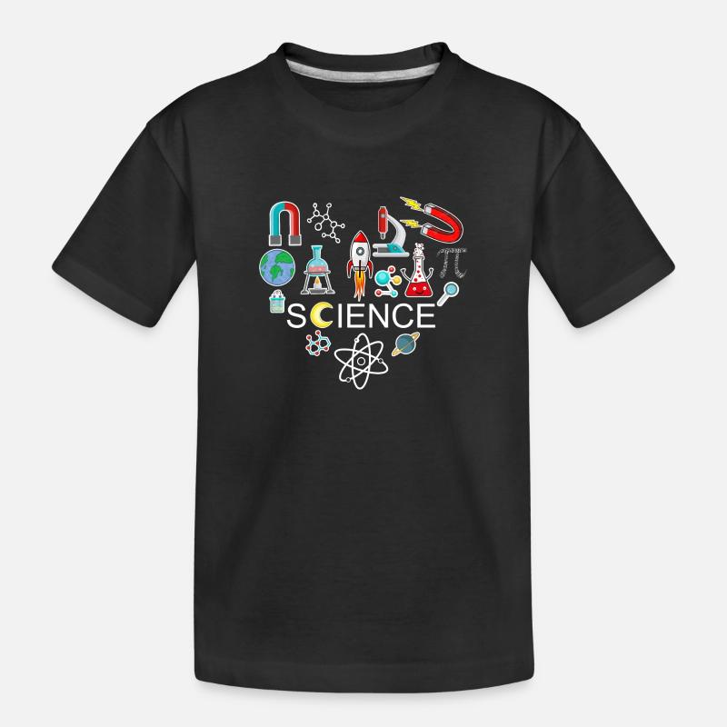 Sciences, J’aime la science, Don - T-shirt bio Premium Enfant - noir