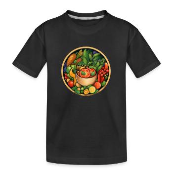 Bol d’essence verte - T-shirt bio Premium Enfant - noir - Devant