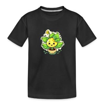 Marque de commerce Cute Plant - T-shirt bio Premium Enfant - noir - Devant