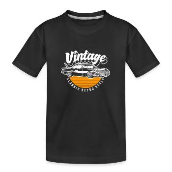 Oldtimer Vintage Précieux - T-shirt bio Premium Enfant - noir - Devant