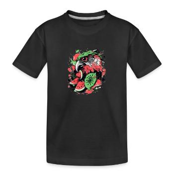 Brazi le faucon - T-shirt bio Premium Enfant - noir - Devant