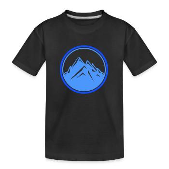 berge - Kinder Premium Bio T-Shirt - Schwarz - Vorne