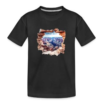 Der Grand Canyon Nationalpark - Kinder Premium Bio T-Shirt - Schwarz - Vorne