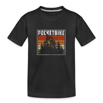 Pocket Bike Motocross Mud Terrain - T-shirt bio Premium Enfant - noir - Devant