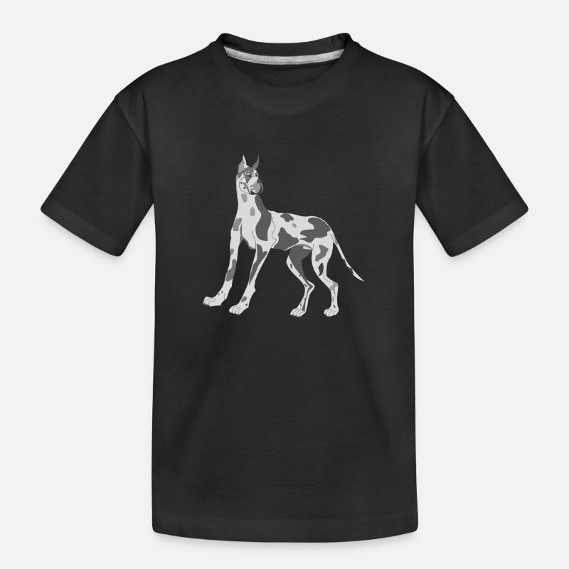 Deutsche Dogge - Kinder Premium Bio T-Shirt - Schwarz